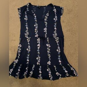 Lucky Brand Navy Floral Dress or Swim cover up.